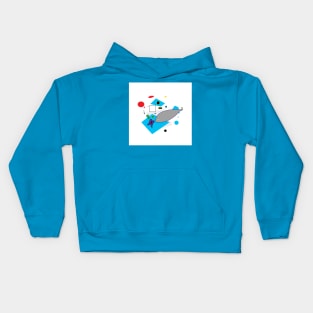 dolphin in depth Kids Hoodie